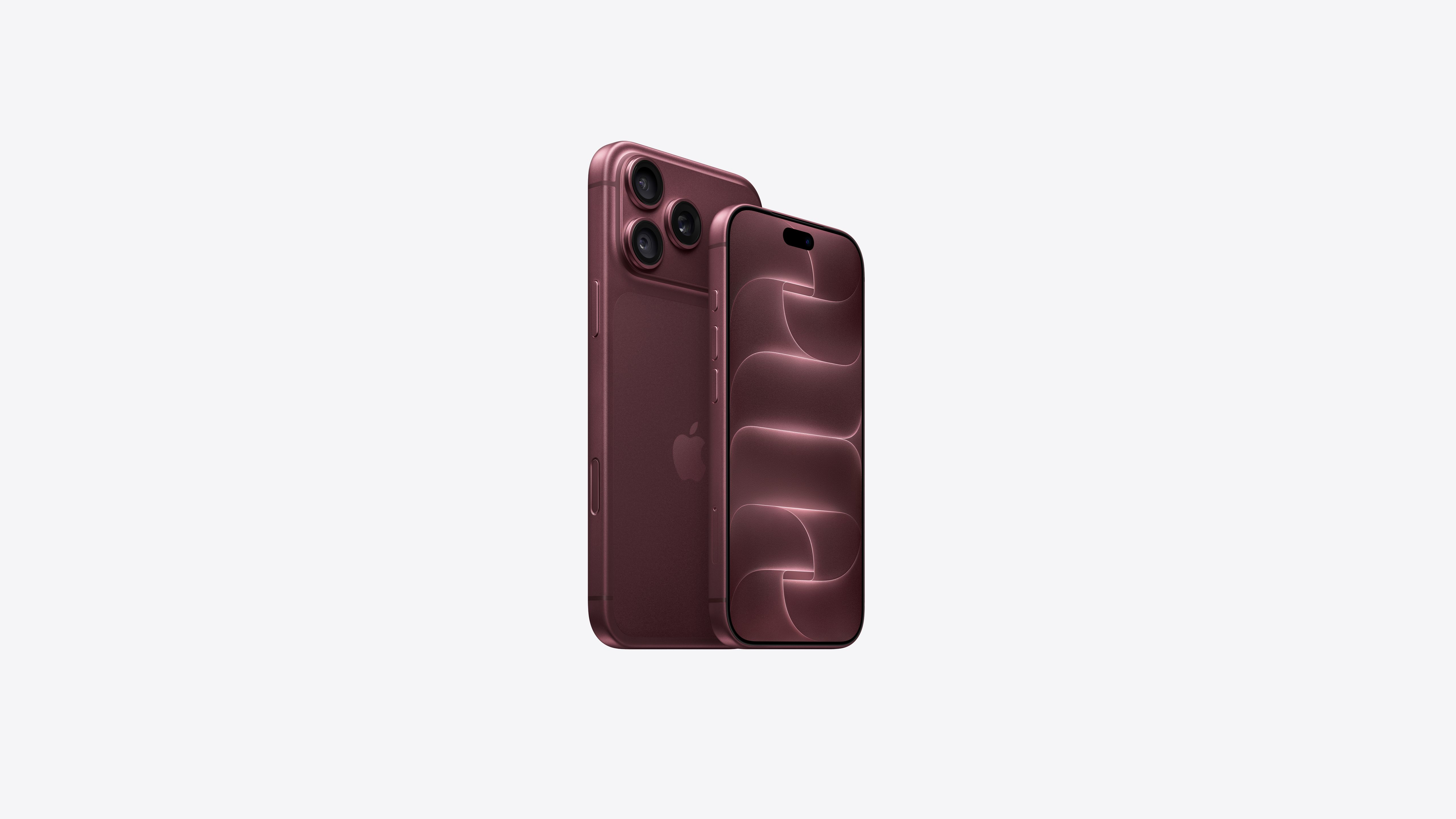 勃根地紅色 iPhone 18 Pro 正面與背面